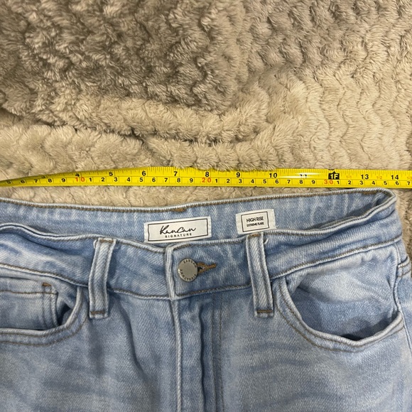 SIZE 7/27 KANCAN ESTILO JEANS HIGH RISE EXTREME FLARE HIPPIE BOHO FUNKY - Picture 9 of 9